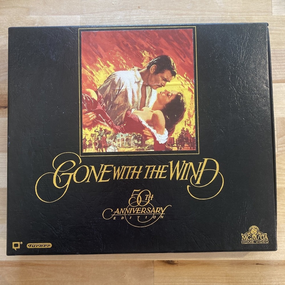 Gone With The Wind VHS 1989 Epic Romance 50th Anniversary Box Set MGM/UA